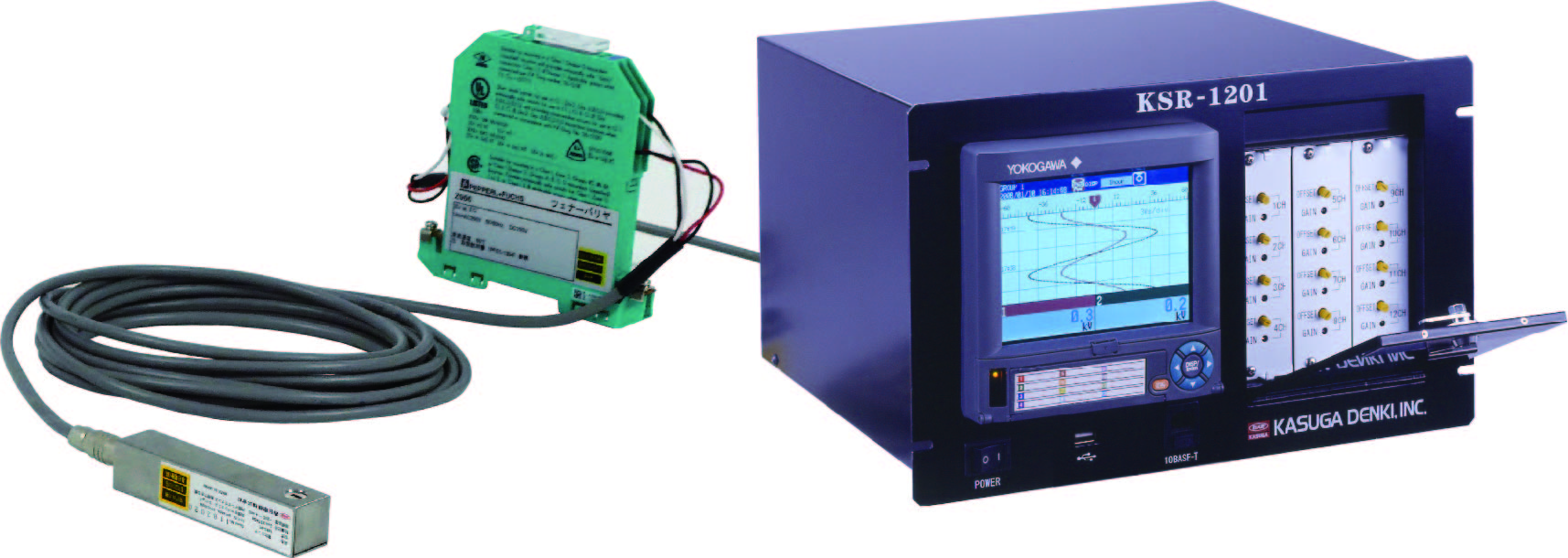 KASUGA春日靜電測試儀帶記錄KSR-1001/KSR-1201