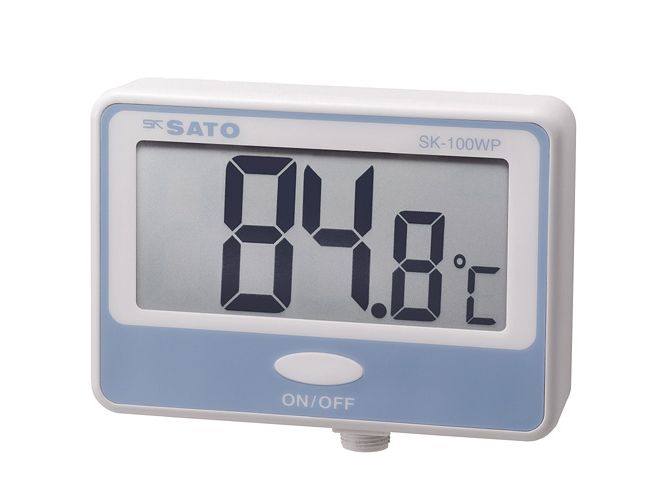 日本進口SATO佐藤壁掛式防水?dāng)?shù)字溫度計 SK-100WP
